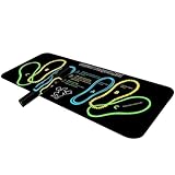 Tapete de ejercicio perfecto para sentadillas, entrenamientos de piernas y abdominales, tapete guía de sentadillas, ligero y portátil para hombres y mujeres, multicolor