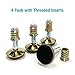 UNWIREDD Swivel Furniture Leg Levelers - Adjustable Leveling Feet Glide for Tables Chairs Cabinets Workbench Shelving Rack - 1.3