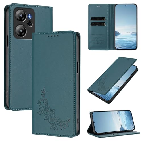 �X�}�z�P�[�X �Ή��@�� for Blackview Oscal Tiger 13 �yRFID�u���b�N�z�y�J�[�h�z���_�[�t�����z �}�O�l�b�g�J�� �X�^���h�@�\�t���z�X�}�z�P�[�X Green