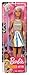 Barbie Pop Star Doll Dressed in Iridescent Skirt with Microphone and Pink Hair, Gift for 3 to 7 Year Olds