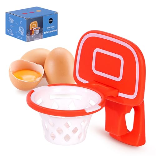 Separatore di albumi, forma da pallacanestro, filtro per tuorlo e albume, separatore di tuorli in plastica, estrattore di uova, utensile da cucina per la panificazione domestica