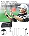 Maxquall Referee Communication System 4 Person, V4 Plus Referee Headset Football Wireless Bluetooth Soccer Intercom Built-in Pairing Memory-Latest Chip-Newly Designed Earpiece(4V4(L Earphone))