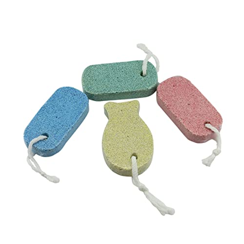 Ipetboom 天然軽石フットスクラバー 足裏 器 ま先からかかとまで使える古い 取り 足タコケア用品 ランダムカラー