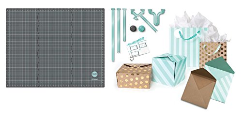 Template Studio Starter Kit by We R Memory Keepers | Includes 23 x 29-inch tri-fold mat, 5 template guides, cutting blade, scoring blade and instruction cards