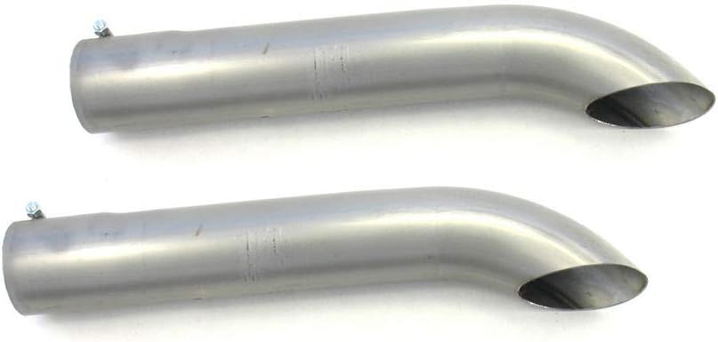 Patriot Exhaust H3817 3-1/2" Inlet/Outlet 20" Length Exhaust Turnout Silver