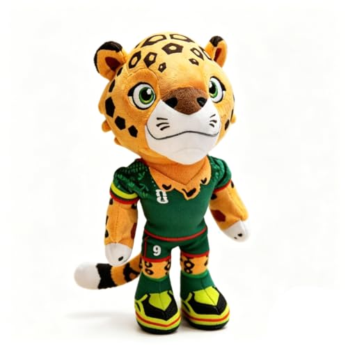 Kliveco World Cup Mascot 2026 12 Zayu the Jaguar Plush Toy Soft Stuffed Animal Mascot Official Licensed Collectible Game (Zayu)