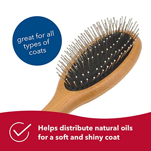 Coastal Pet Safari Wire Pin Dog Brush With Bamboo Handle - General Dog Grooming Brush For Dogs With Short And Long Hair - Eco-Friendly Handle - Compatible With Safari Dog Grooming Tools - Large #TOP4