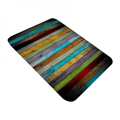 Image of SKVM Memory Foam Water Absorbent Rectangular Shape Mat for Bathroom Kitchen Floor Door Entrance Anti Slip Foot Skid Shower mat (Design 4)