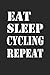 Produktbild EAT SLEEP CYCLING REPEAT: Rad Notizbuch Bike Cycle Notebook Journal 6x9 lined