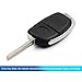 uxcell 3 Buttons Flip Folding Uncut Key Shell Remote Control Fob Clicker Case Replacement for Hyundai Santa Fe 2013 2015