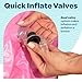 Inflatable Baby Pool for Toddlers 1-3, Handles, Soft Floor & Drain, 34
