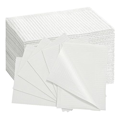 Bavoirs dentaires et serviettes etanches pour proteger la table de manucure