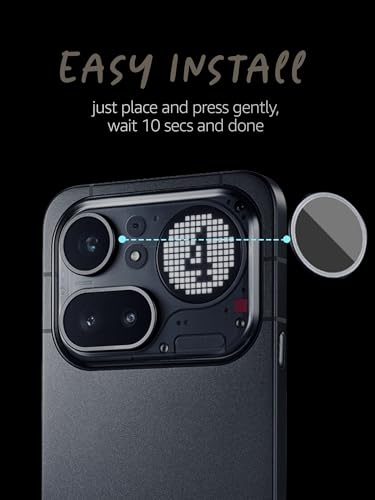 Image of Lensarmor Camera Lens Protector for Nothing Phone 4a Pro 5G / Nothing Phone (4a) Pro, Black Camera Lens Protector Ring, HD Clear Scratch Resistant Rear Camera Guard, Case Friendly