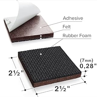 Non Slip Furniture Pads X-PROTECTOR – 16 PCS Furniture Grippers 2 1/2" - Ideal Self-Adhesive Rubber Feet for Furniture Feet – Non Skid Furniture Pads Floor Protectors – Keep Furniture in Place!