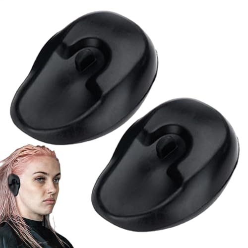 Ohrenschutz Für Friseure - Silikon, Ohrenschutz Piercing Friseur, Ohrabdeckungen Für Das Haarstyling, Hitzeschutz-Ohrschutzhülle, Haarfärbe-Ohrenschützer