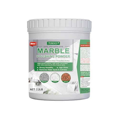 Turoco Marble Polishing Powder 2.3LB for Stone Restoration, 