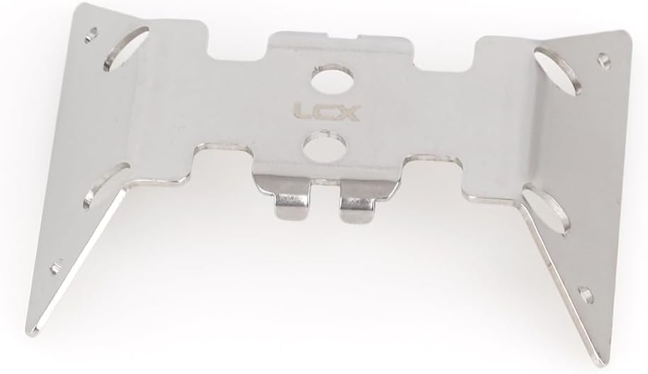 LCX Racing 1/24th RC Crawler Car Stainless Steel Center Skid Plate Guard for Axial AX24 XC-1, Upgrades Parts Accessories