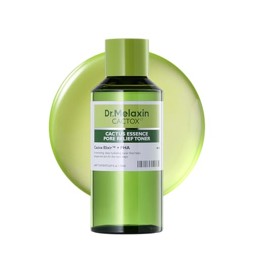 Dr.Melaxin Tónico Facial Hidratante Y Calmante Con Esencia De Cactus Cactx Para Aliviar Los Poros, Ideal Para Pieles Sensibles, 150 Ml (Paquete De 1)