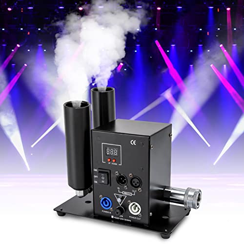 Máquina de niebla de CO2 de 150 W, modo de control dual, columna vertical de doble tubo para efectos de humo en escenarios, clubes, bodas y fiestas miniatura 1