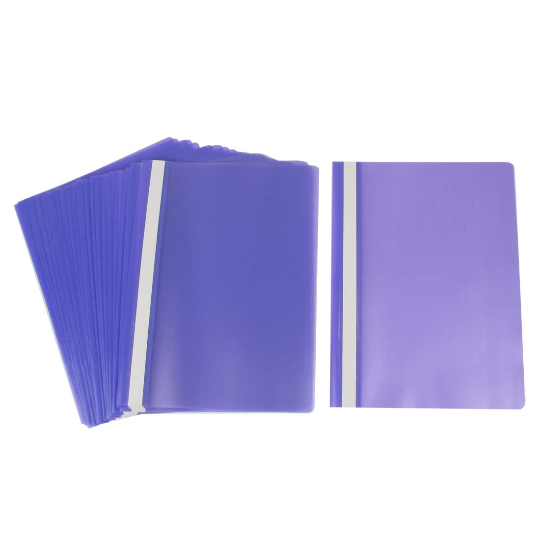 ZHuidjo 24 Pcs Purple Clear Plastic A4 Paper Document File Folder Bags (SN: b34 234 37e 184 a47)
