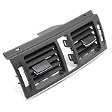 Klimaanlagen Auslassgitter Für Benz W204 C180 C200 Armaturenbrett Vorne Mitte Klimaanlage Entlüftungsabdeckung Mitte AC Entlüftungsgitter Steckdose Panel(Light Black Standard)