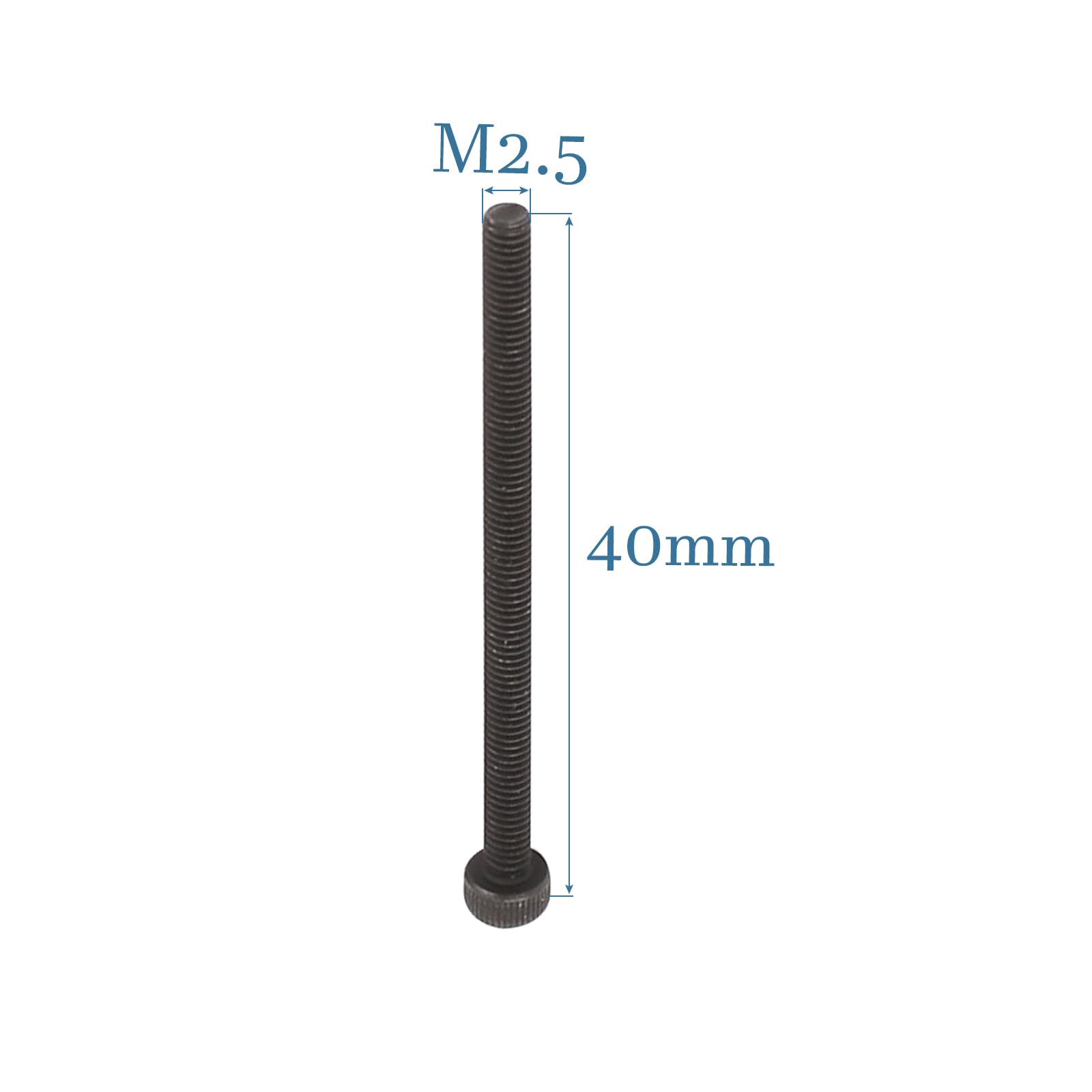 Sourcingmap M2.5 x 40mm 304 RVS Phillips Ronde Hoofd Schroeven Bout 60st