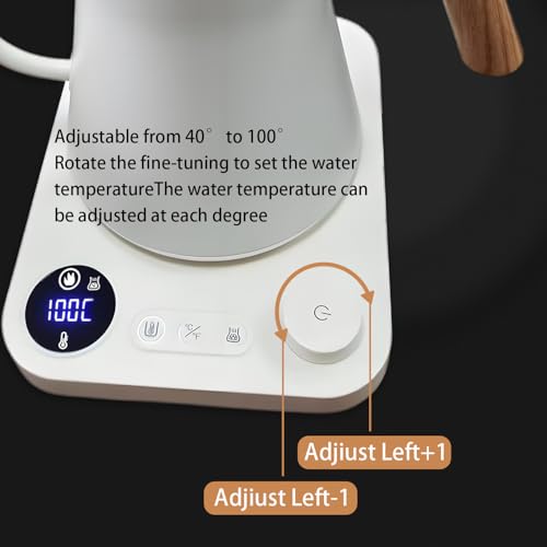 Hervidor Eléctrico Cuello de Cisne 0.9L Blanco miniatura 6
