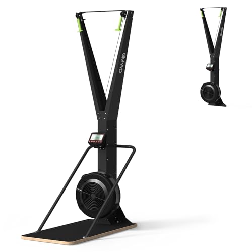 Ski Exercise Machine, GMWD Ski Equipment Indoor Aerobic Wind Resistance Machine, Indoor Strength...