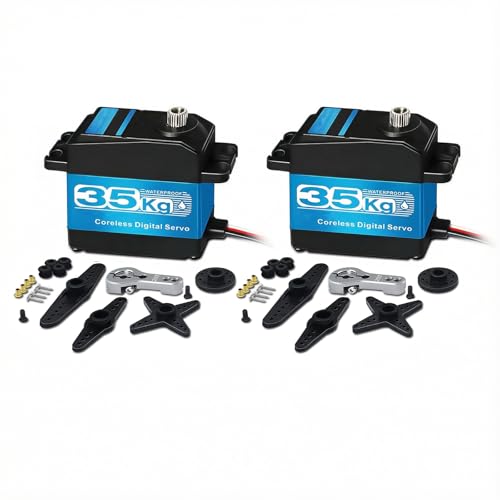 Servo TRX4M et SCX24 35kg avec engrenage acier pour camion télécommandé DIY