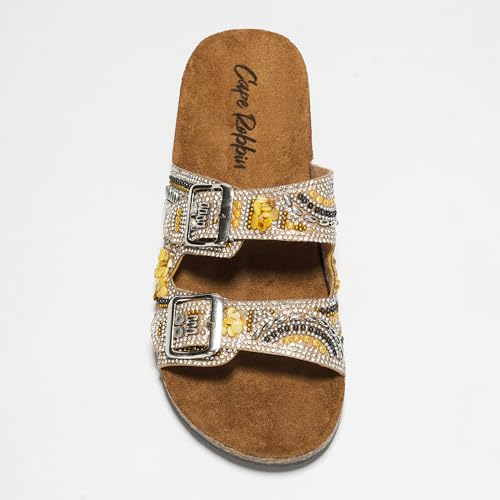 Cape Robbin Women's Slip On Flat Sandals - Round Toe, Summer Bow Tie Dressy Sandals (Danita)4