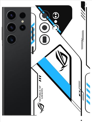 Image of AtOdds - Full Body Back Screen Guard Protector Film - Lamination Wrap Skin Sticker Compatible with Samsung Galaxy S23 Ultra (5G) | Scratchproof Matte Finish (RogBlue)