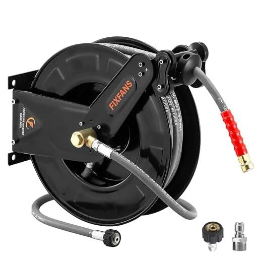 3/8" Wire-Braided 50ft Auto-Retractable Reel
