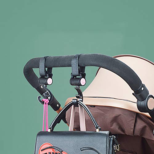 Baby Stroller Hooks, 4 Pack Of Multi Purpose Hooks Adjustable Hanger Mommy Bag Hooks For Hanging Diaper Bags,Purse,Stroller Organizer #TOP2