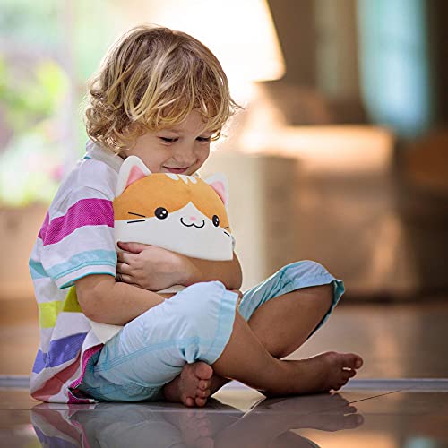 Benben Cat Plush Pillow, Set Of 3, 12'' And 7'' Squishy Kitty Stuffed Animal Toy Hugging Pillow, Soft Cushion For Kids #TOP4