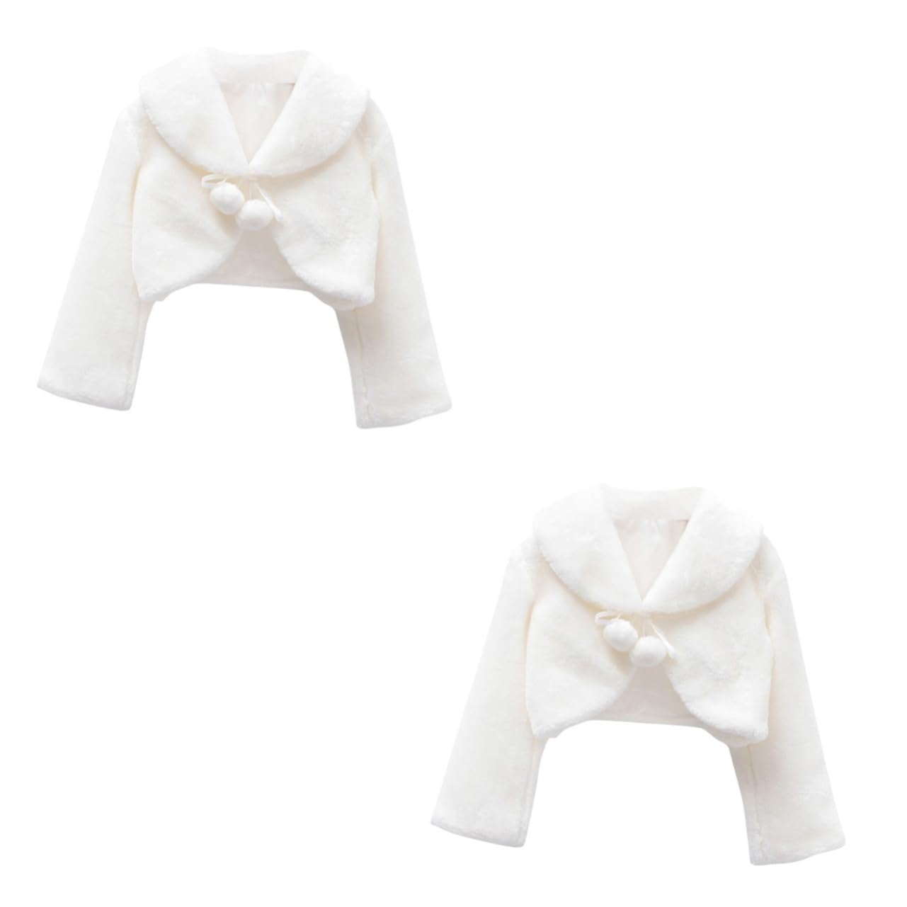 COLLBATH 2 Piezas Tippet de Invierno de los niños de Las Flores Vestido de Navidad de Las niñas Vestido Hombro Capa niño niños de Las Flores Tippet Hermosa de de Flores