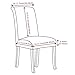 Jinzio Dining Chair Covers, Solid Pu Leather Waterproof Stretch Dining Chair Protctor Cover Slipcover (4, Coffee)