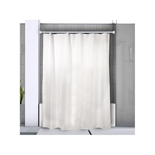 Spirella Teleskop Duschstange Duschvorhangstange, Teleskopstange Magic Verstellbereich 75-125 cm, Ø21mm, Edelstahl - zum kleben oder bohren