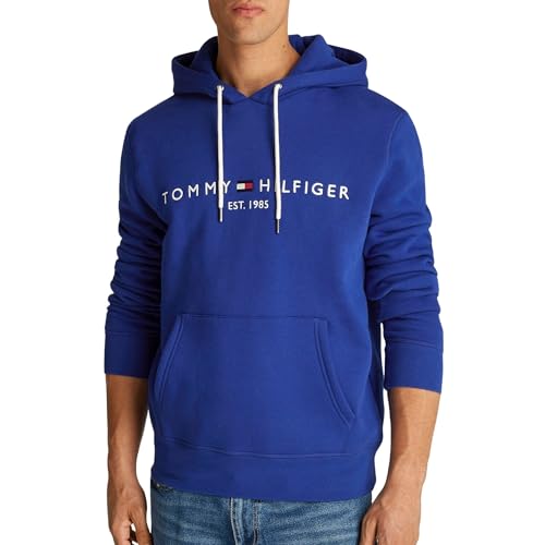Sweat à capuche Tommy Hilfiger Logo Homme confectionné en molleton premium durable