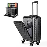 ARTREE Maleta de Cabina 55x40x20cm,ABS Material Trolley Rígida Expandible, con Ruedas giratorias Desmontables,Cerradura combinación,Ideal como Equipaje de Mano para Iberia, Vueling o Easyjet