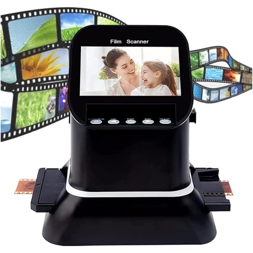 Negative Scanner for 35mm 135 126 127 Film & Slides - Digital Photo Converter with 4.3 Inch LCD Display for JPEG Conversion