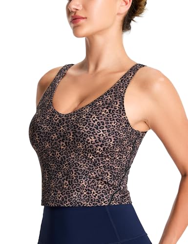 Image of THE GYM PEOPLE Womens' Sports Bra Longline Wirefree Padded with Medium Support