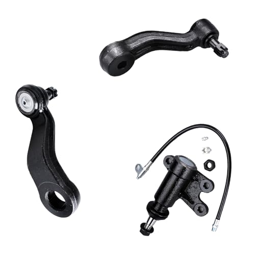 HHCM Pitman Arm + Idler Arm + Steering Idler Arm Bracket 3pc K6335 K6447 K6722 for Chevrolet GMC C1500/C1500 Suburban/C2500 Suburban/K1500/K1500 Suburban 1993-1999 C2500/C3500/K2500/K3500 1993-2000