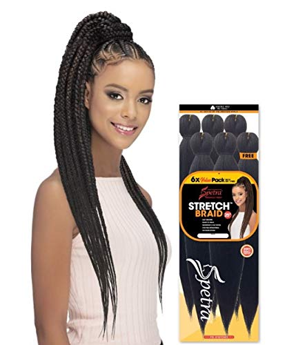 Amore Mio Hair - Spetra 26 Inch Pre-Stretched Braid 26" (6-pack, Color: 2, Dark Brown)