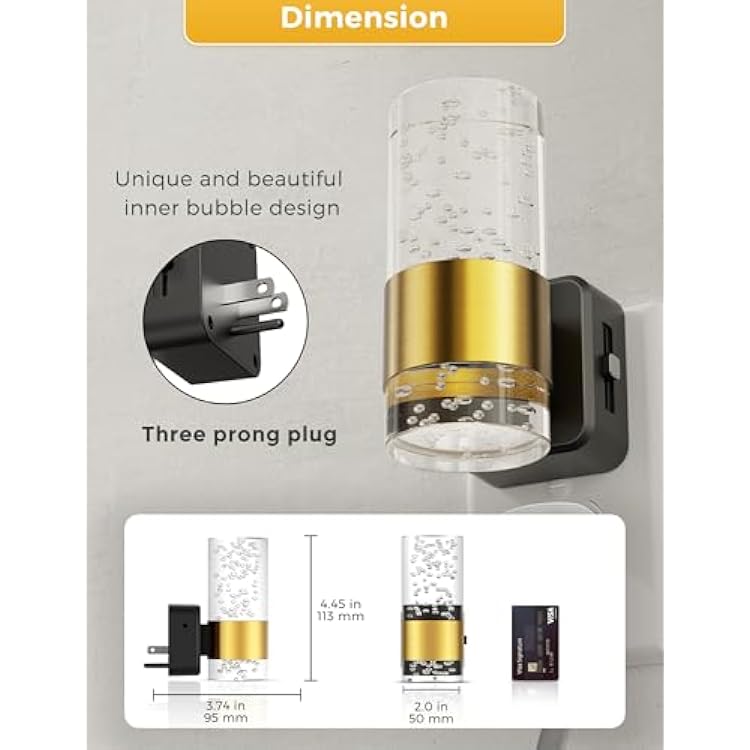 L LOHAS LED Night Light, 2pack