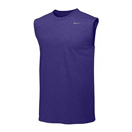 Nike Mens Legend Dri Fit Sleeveless T Shirt (Medium, Purple)