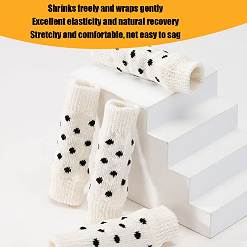 Protetor de cotovelo para cachorro, 4 peças, confortável, quente, cinta para perna de cachorro, prot