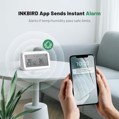 Inkbird Schwimmendes Pool thermometer mit IBS-M2 Wlan Gateway-Kombination, App Steuerung, 9 Kanal für Schwimmbad, Teich