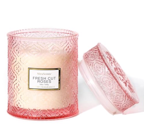 Rose Scented Candles, Valentine Pink Decorative...