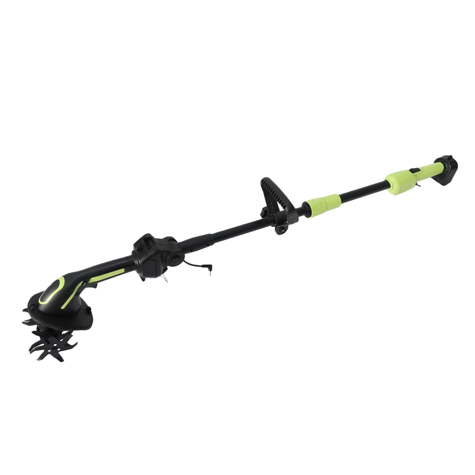 Fdit Motozappa a Batteria, Coltivatore Elettrico Senza Fili con 2 (Spina | ABS e Lame in Acciaio Al Manganese 65, Motore 235 Giri/min, Larghezza 3,9 in