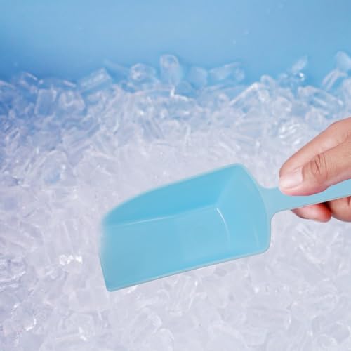 Molde para cubitos de hielo grande azul OSALADI con tapa y raspador miniatura 5